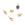 Beads Retail sales Screw eye for half-drilled beads - Goldensteel - 6x3mmx0.7mm (4)