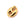 Beads Retail sales Coffee bean charm pendantGold-tone stainless steel - 15x13mm with jump ring (1)