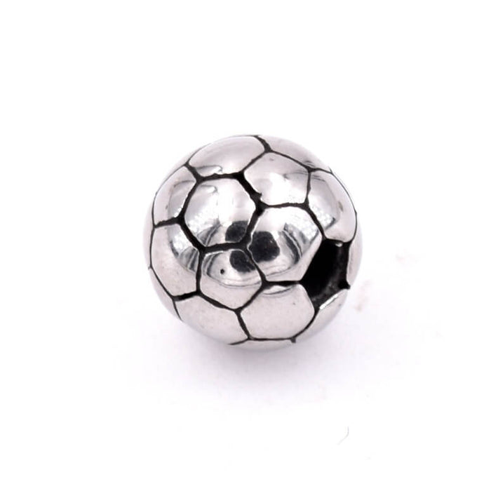 Perle ballon foot acier 304 - 8mm - Trou: 2mm (1)