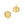 Beads Retail sales Earring post for 10mm cabochon -Golden brass (1 pair)