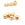 Beads wholesaler  - Round wooden bead gilded with gold leaf 13mm - Hole: 3mm (5)