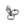 Beads wholesaler  - Stardust Rondelle Separator Bead 10x5mm Platinum Plated - Hole: 1.8mm (3)