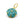 Beads wholesaler  - Amazonite and gold-plated brass flower pendant 17mm - Hole: 4mm (1)
