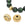 Beads Retail sales Grooved disc beads - golden brass 13x10mm - Hole: 3mm (2)