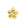 Beads Retail sales Flower Pendant with zircon - 16mm golden Brass - Hole: 1.4mm (1)