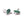 Beads Retail sales Tiny pendant oval eye Emerald set in 925 silver - 7x9mm (1)