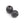 Beads Retail sales Round bead and jet zircon pavé 6mm gunmetal brass - hole: 1.5mm (1)
