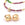 Beads wholesaler  - Beaded bicone bead in golden brass 6mm - Hole: 1.2mm (2)