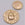 Beads wholesaler  - Scarab round medal pendant Golden brass - 18mm - Hole: 1mm (1)