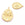 Beads Retail sales Sand dollar flower drop pendant Golden brass 20x15mm - Hole: 1.5mm (1)