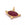 Beads wholesaler  - Oval ruby ​​eye pendant 925 silver gold-plated quality 12x10mm (1)