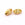 Beads Retail sales Oval grooved bead in golde brass 8x5mm - Hole: 1mm (2)