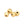 Beads wholesaler  - Stardust Gold-Plated Brass Rondelle Beads 5x4mm - Hole: 1.5mm (4)