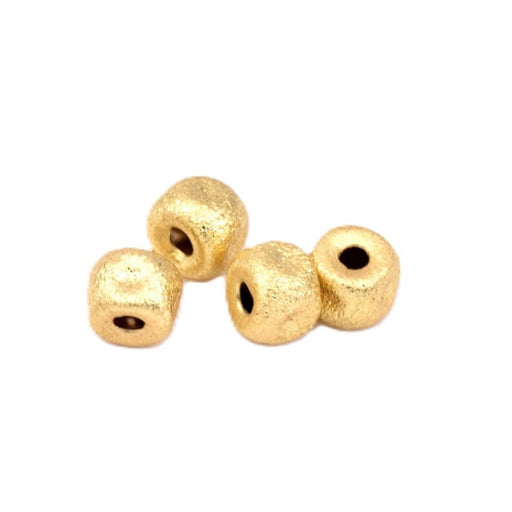 Buy Stardust Gold-Plated Brass Rondelle Beads 5x4mm - Hole: 1.5mm (4)