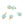 Beads wholesaler  - Faceted Amazonite Charm 4mm Golden Brass pin - Hole: 0.8mm (5)