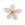 Beads Retail sales Cowrie shell and gold-plated brass flower connector - 46mm - Hole: 4mm (1)