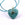 Beads wholesaler  - Amazonite Heart Pendant and Zircon Eye 26mm - Hole: 4mm (1)