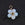Beads wholesaler  - Flower pendant with opalite beads and Golden copper - 17mm - Hole: 3mm (1)