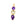 Beads wholesaler  - Amethyst and citrine pendant 21x7mm - Hole: 2mm (1)