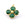 Beads Retail sales Raw emerald flower pendant in fine Golden silver 16mm Hole: 1mm (1)