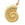 Beads Retail sales Shell pendant Matte golden brass - 45mm - Hole: 3mm (1)