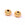 Beads Retail sales Grooved rondelle bead - Golden brass - 9x6mm - Hole: 1.5mm (2)