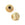 Beads wholesaler  - Round grooved bead - 6mm golden brass - Hole: 1.5mm (4)