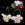 Beads wholesaler  - Satin cream acrylic petal earrings on 25mm golden steel hoops (1 pair)
