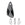 Beads Retail sales Austrian crystal wing pendant 6690 Crystal Silver Night 23mm (1)