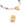 Beads Retail sales Square charm pendant in turquoise enamel flash gold 6x10mm (1)