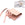 Beads wholesaler  - Pouch with flap in old pink velvet microfiber - 6x6mm (1)