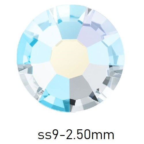 FlatBack Preciosa Crystal AB ss9-2.50mm (80)