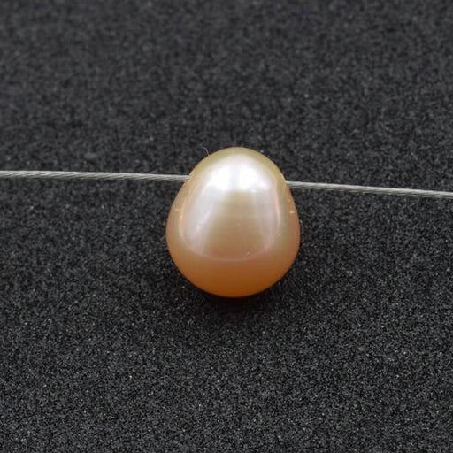 Buy Freshwater pearl drop pink 8.5-10x11mm - Hole: 0.5mm (1)