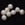 Beads Retail sales Round white potato freshwater pearl 12mm - Hole: 0.5mm (5)