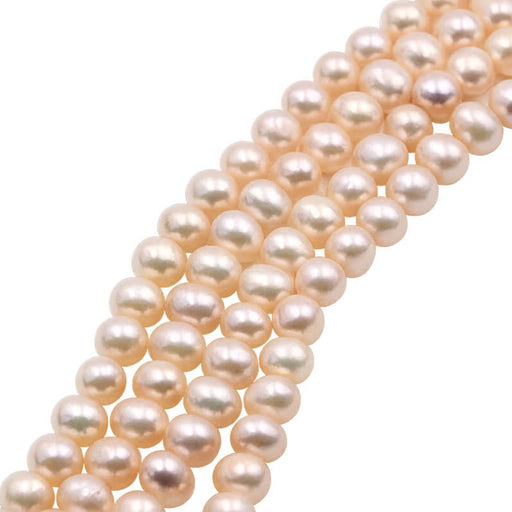 Freshwater Pearl - Cream White Potato - 6-6.5mm (1 strand-40cm)