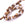 Beads Retail sales Round freshwater pearl golden bronze mix 5-6mm (1 strand-40cm)