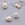 Beads Retail sales Freshwater oval pearls Semi-drilled white 7x5mm - Hole: 0.7mm (2)