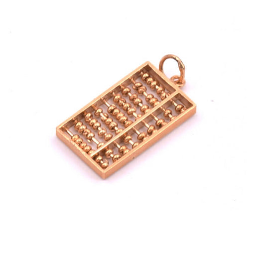 Pendant abacus Gold plated 3 microns 20x11mm (1)