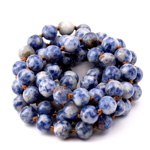 Round sodalite bead necklace 9mm, length 90cm (1)