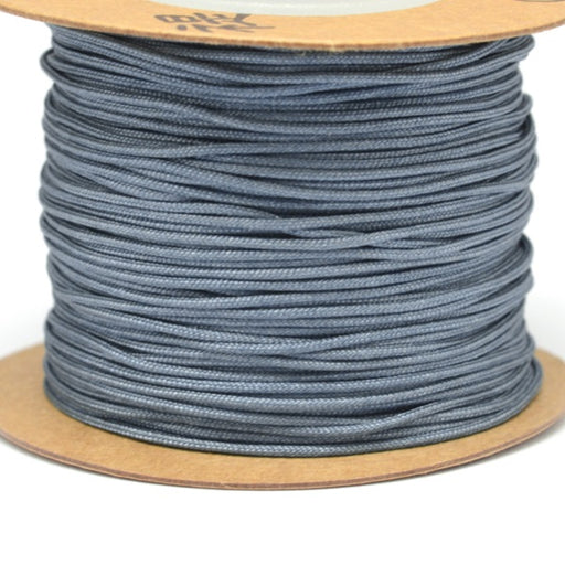 Braided Silky Nylon Cord Navy Blue 1mm - 20m Spool (1)
