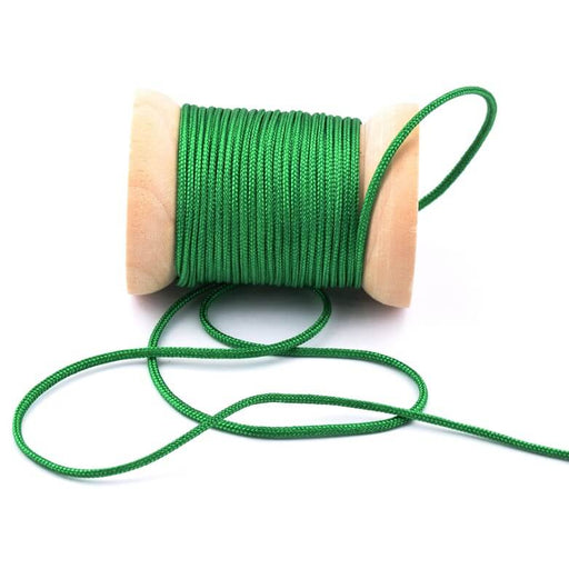Braided nylon cord Green - 1.5mm (3m)