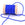 Beads Retail sales Braided nylon cord Royal blue - 1.5mm (3m)
