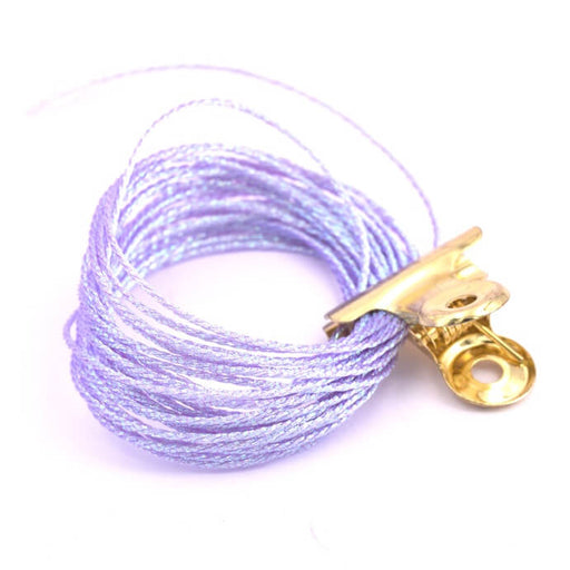 Buy Metallic wire and iridescent purple polyester cord AB 1mm (3m)