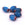 Beads wholesaler  - Millefiori blue barrel tube beads 11-12x7-8mm - Hole: 1mm (5)