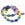 Beads wholesaler  - Millefiori Tube barrel Bead Mix colored - 8x12mm - Hole: 1mm (1 strand)