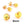 Beads Retail sales Half-drilled round Murano crystal and gold bead 8mm (2)