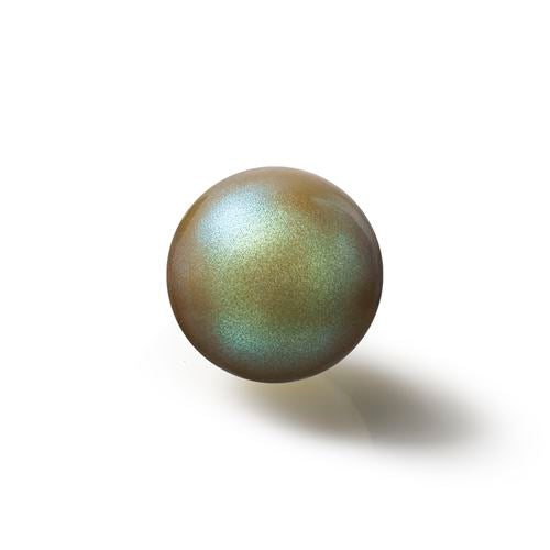 Preciosa Pearlescent Khaki round pearl bead - 4mm (20)