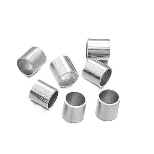Buy Crimp tube bead - Stainless steel - 1.5x1.5mm - Hole: 0.8mm (10)