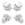Beads wholesaler  - Crimp Beads Ribbed Silver-Plated Brass - 4x3mm (10)