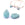 Beads wholesaler  - Drop Bead Pendant Faceted Amazonite - 12x8mm (2)